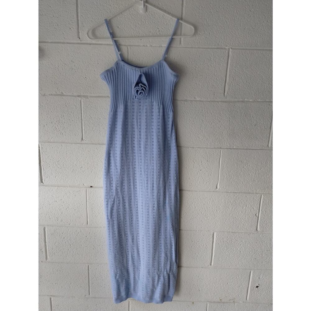Light blue crochet dress maxi dress size large
